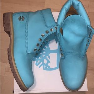 “Tiffany” 6 inch Timberlands sz 12 Wale x Villa